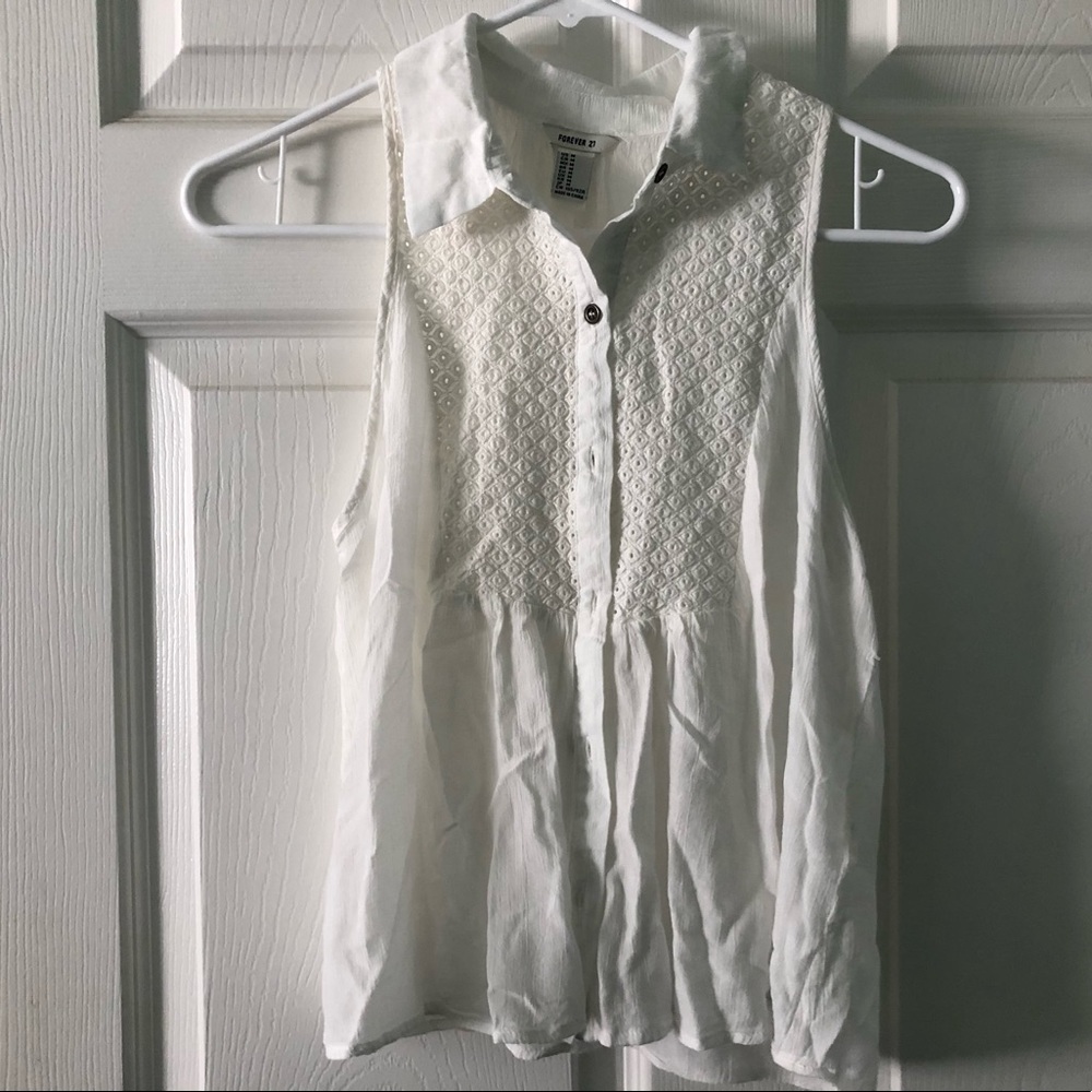 Forever 21 white top